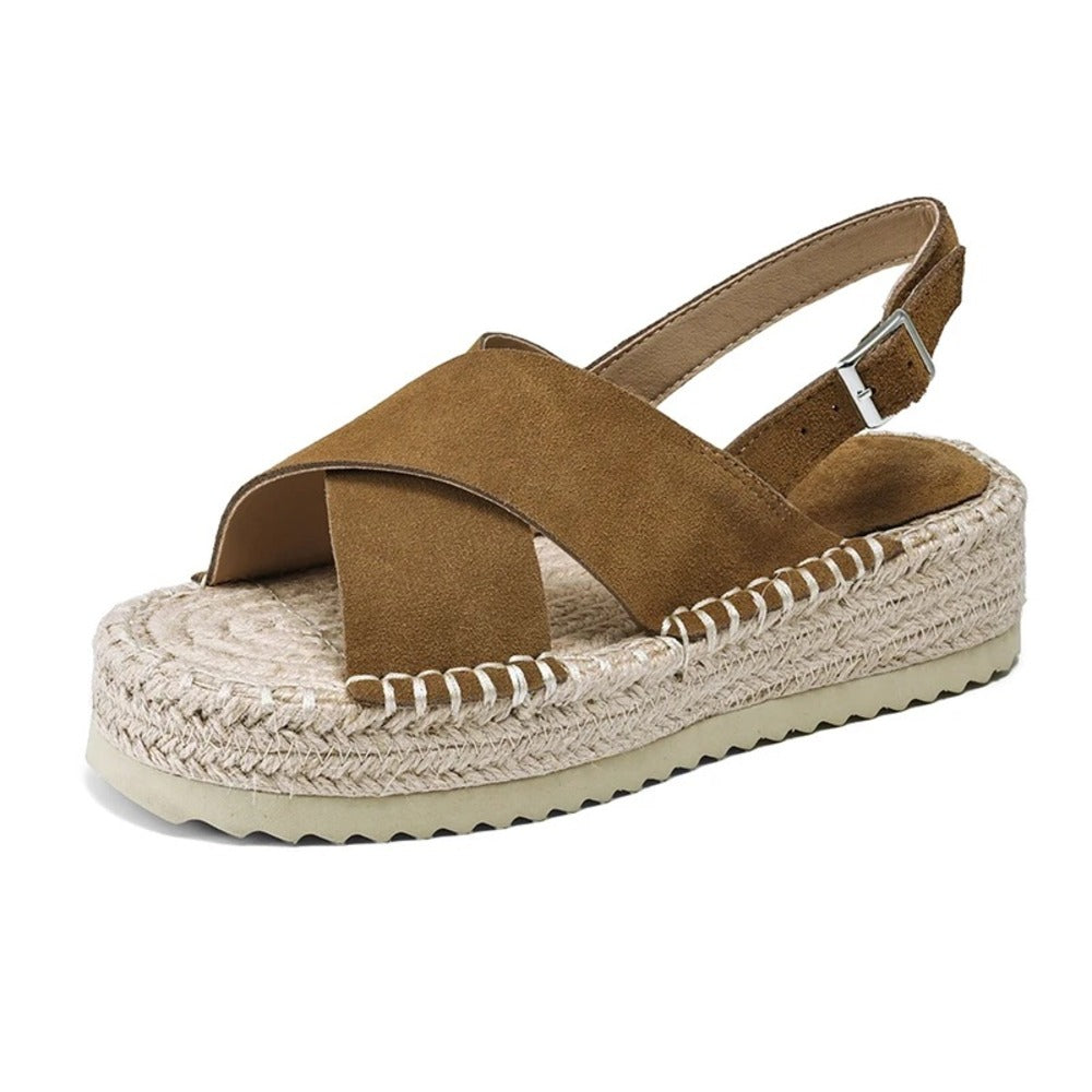 Espadrille femme kaki