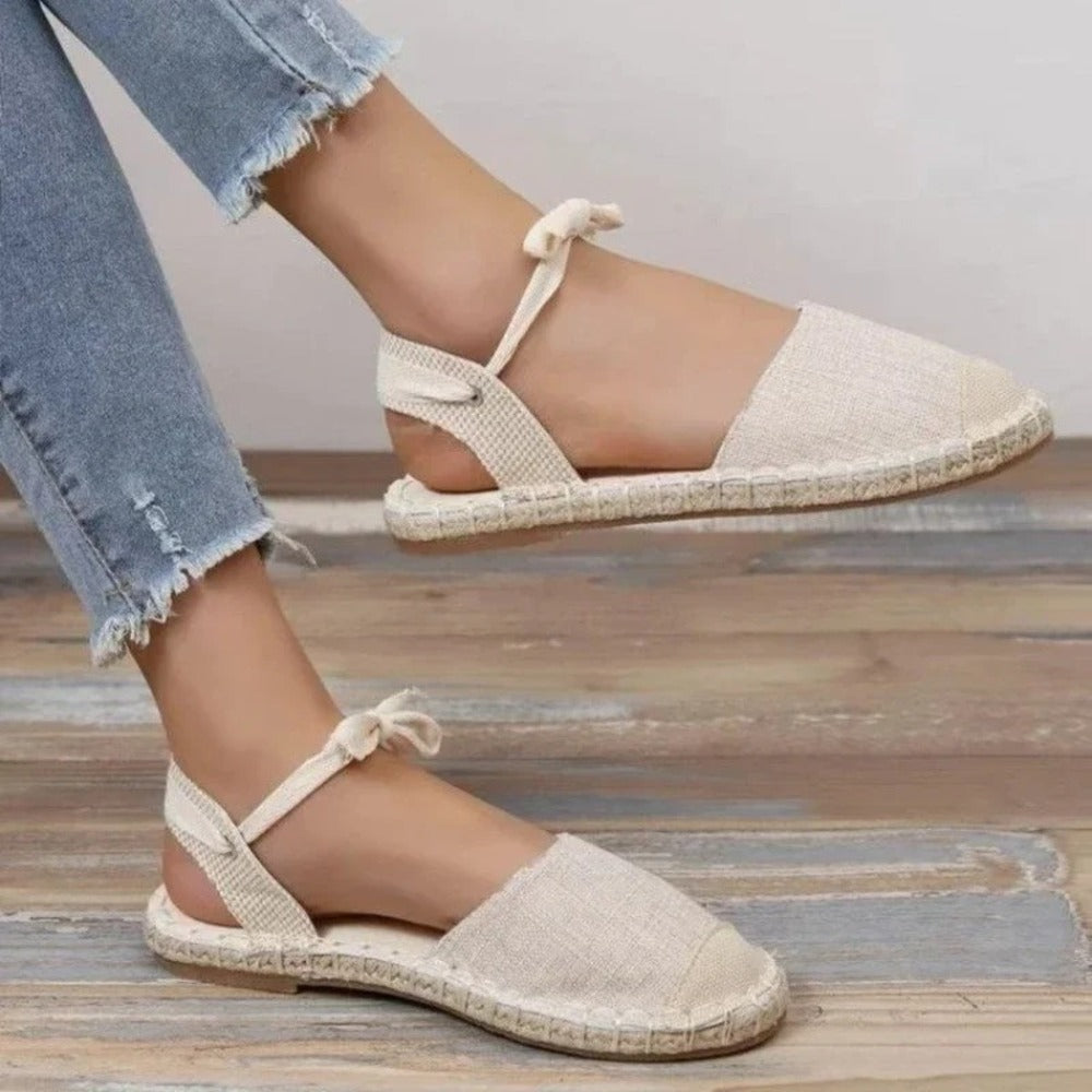 Espadrille femme lacet