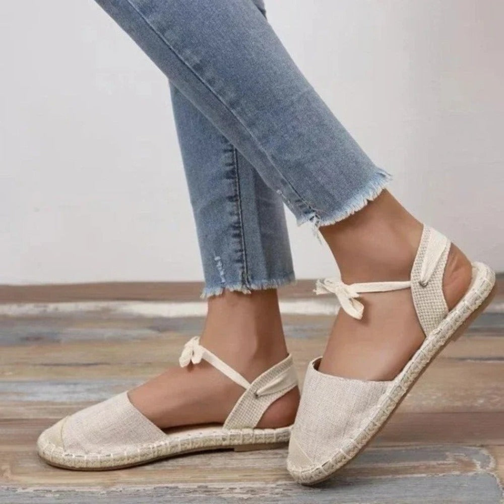 Espadrille femme lacet