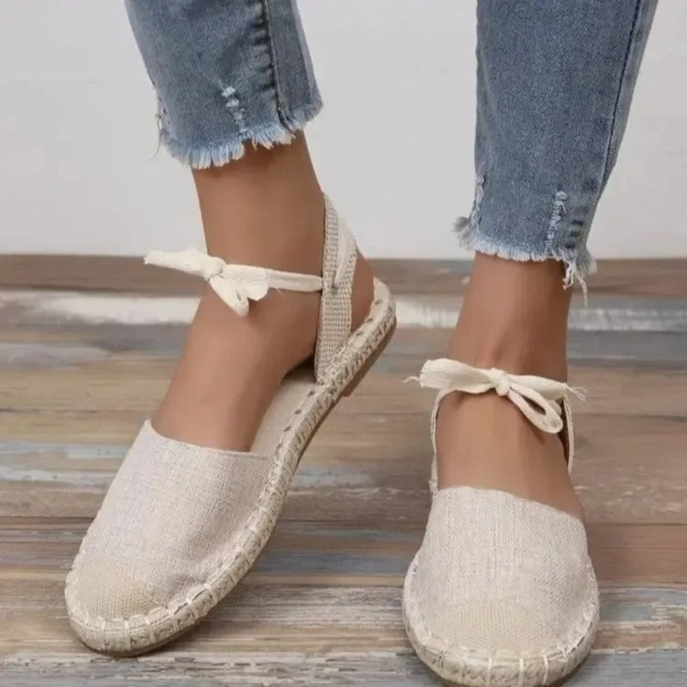 Espadrille femme lacet