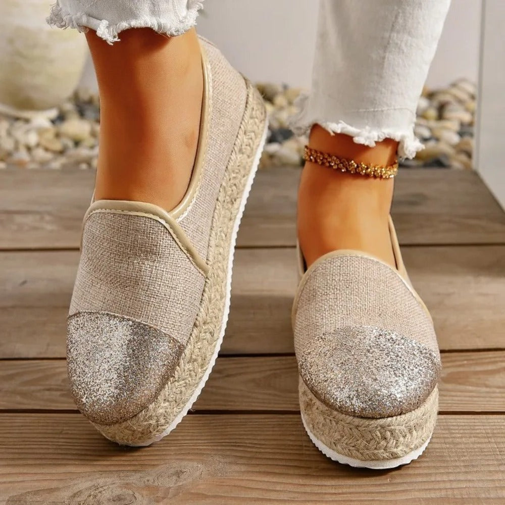 Espadrille femme paillette