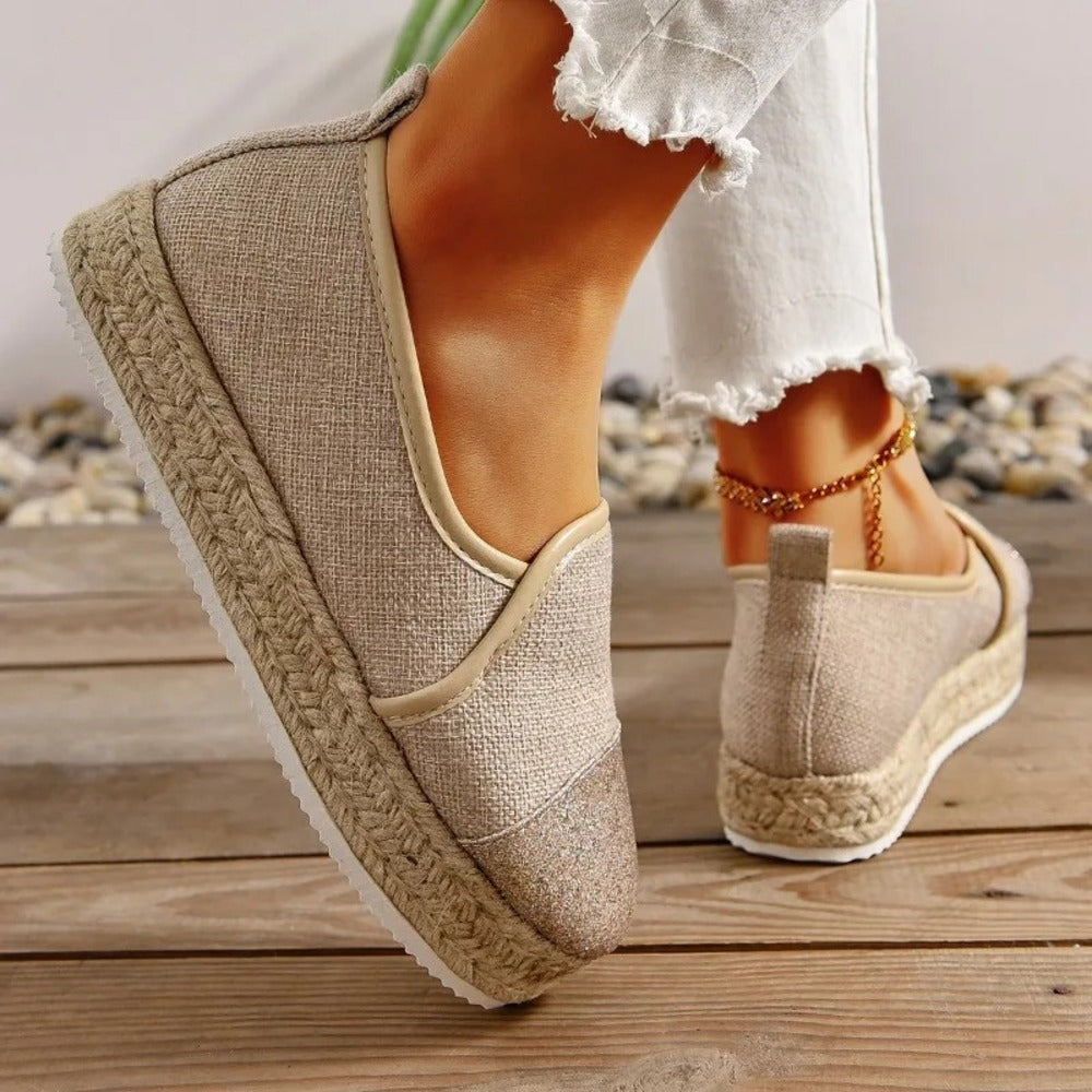 Espadrille femme paillette