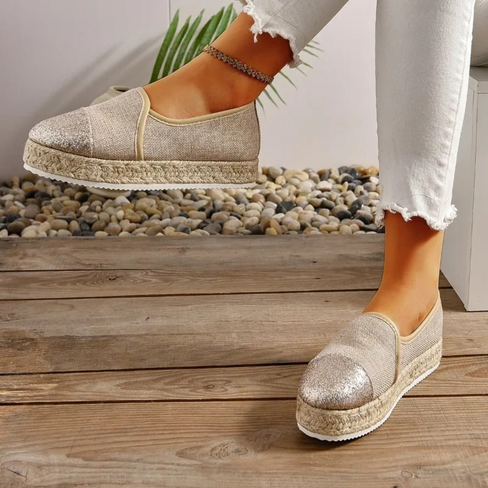 Espadrille femme paillette