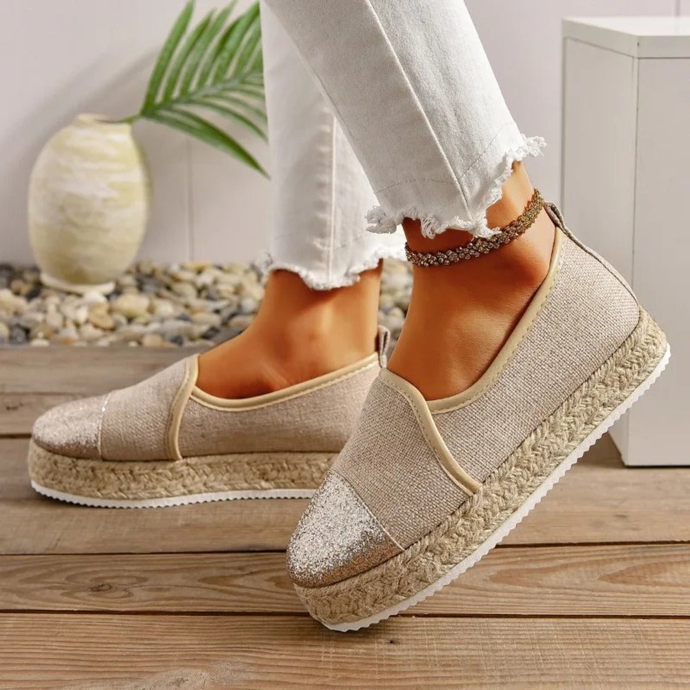 Espadrille femme paillette