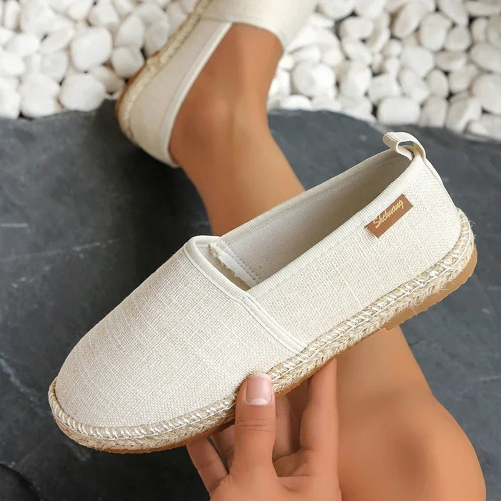 Espadrille femme plate