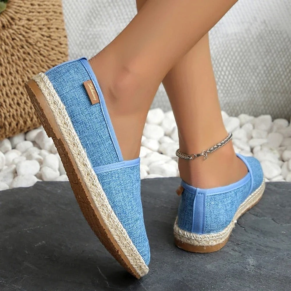 Espadrille femme plate
