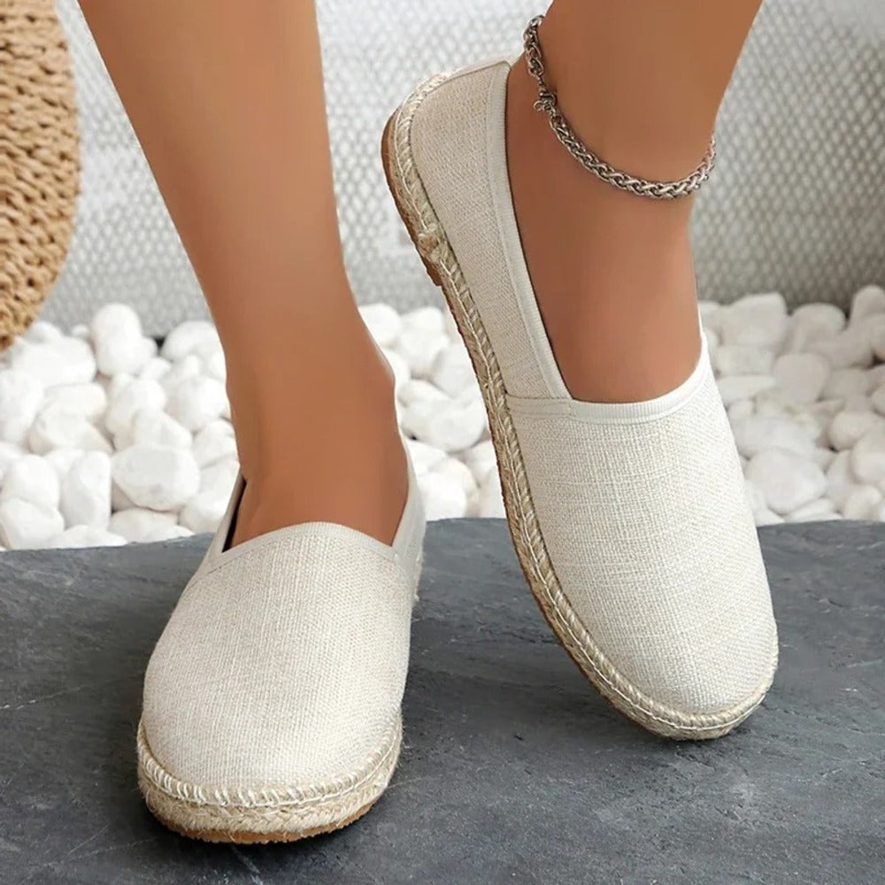 Espadrille femme plate