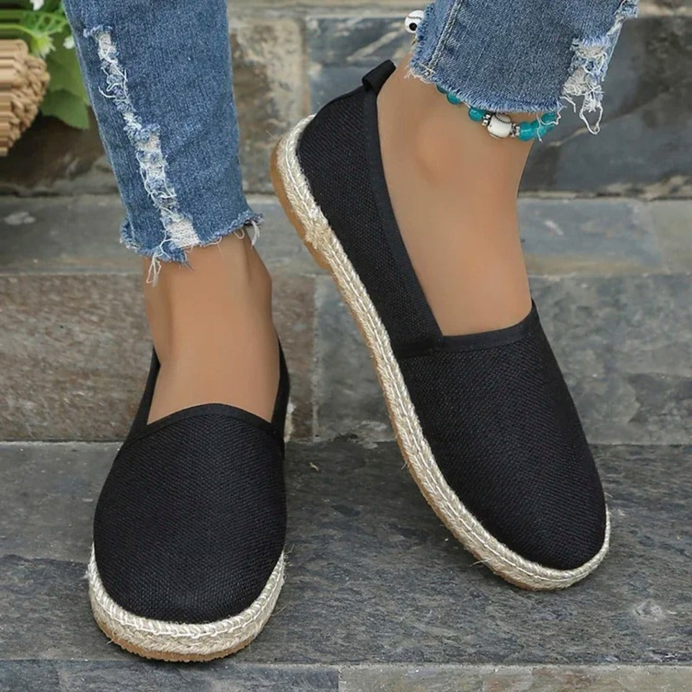 Espadrille femme plate