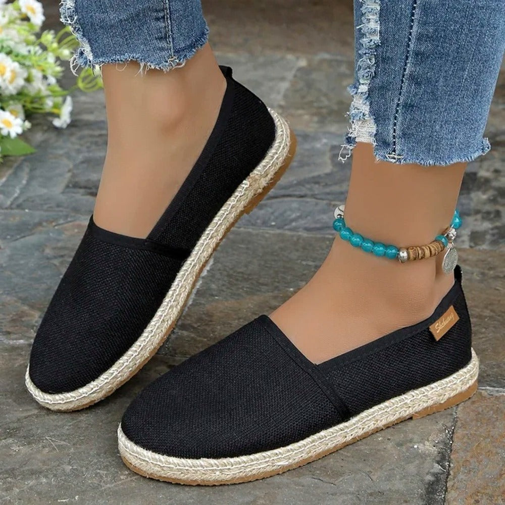 Espadrille femme plate