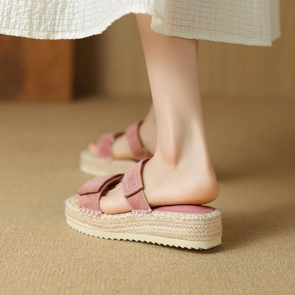 Espadrille femme rose
