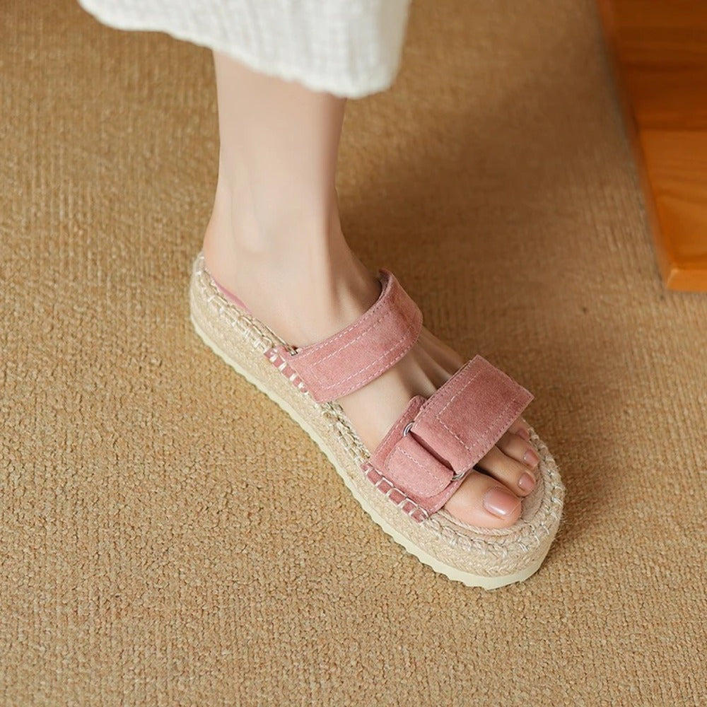 Espadrille femme rose