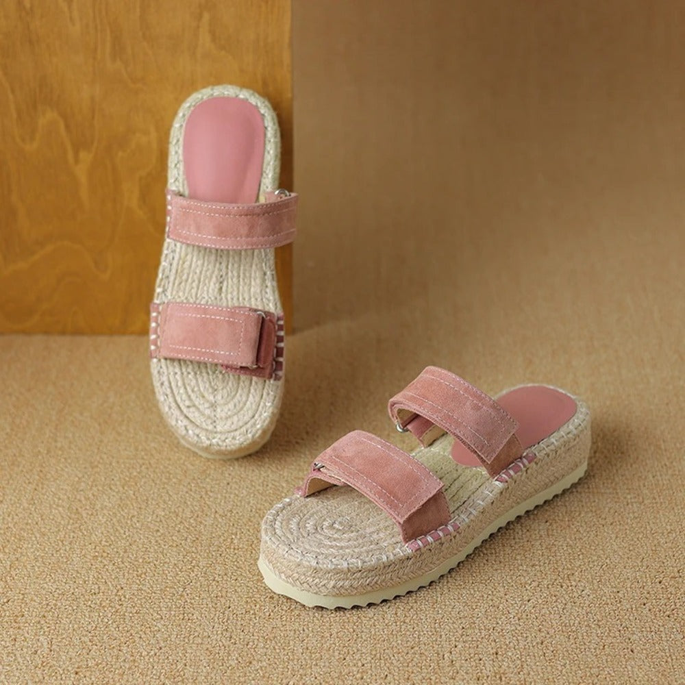 Espadrille femme rose
