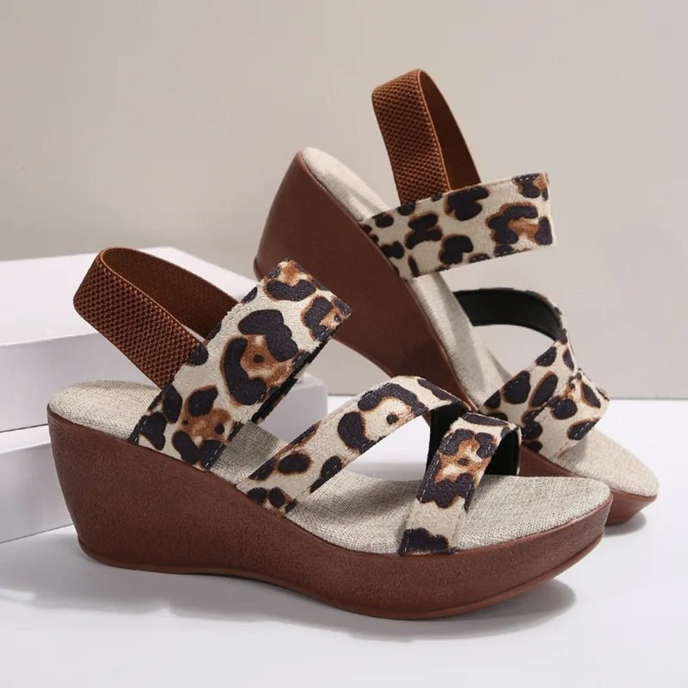Espadrille leopard femme