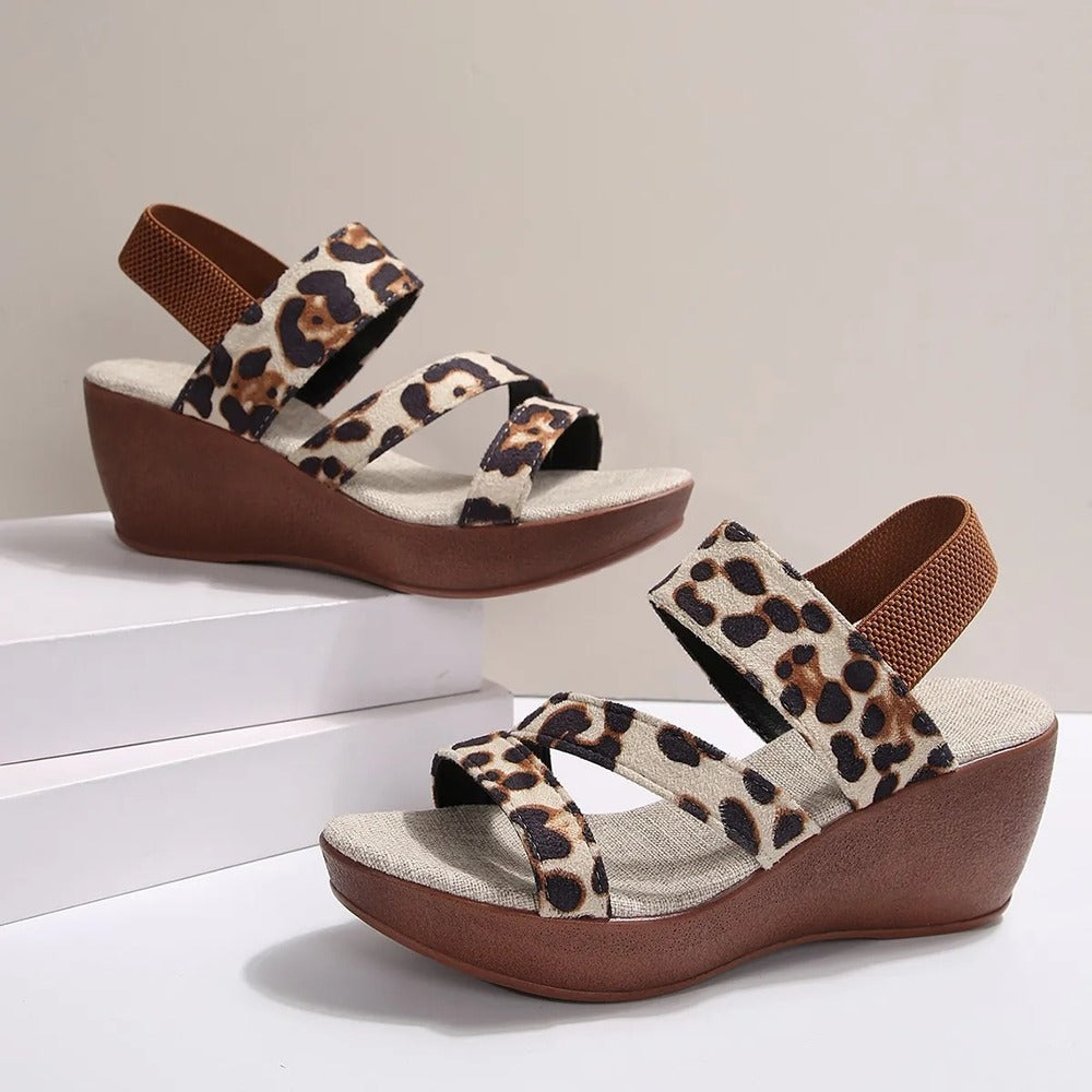 Espadrille leopard femme