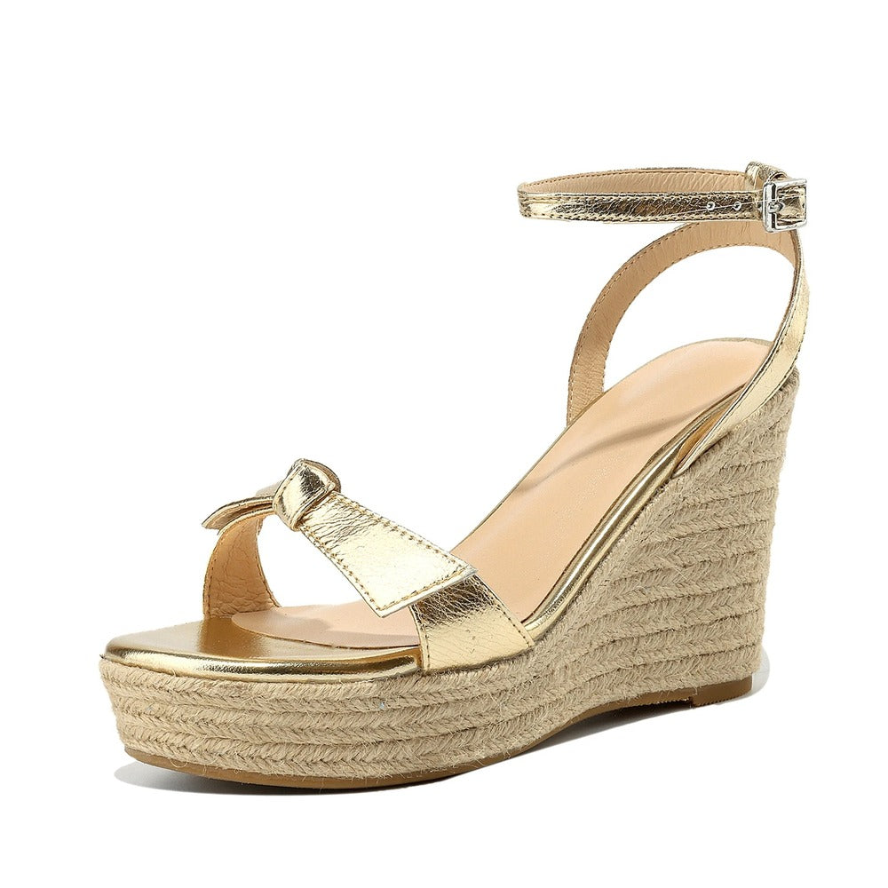 Espadrille femme doré