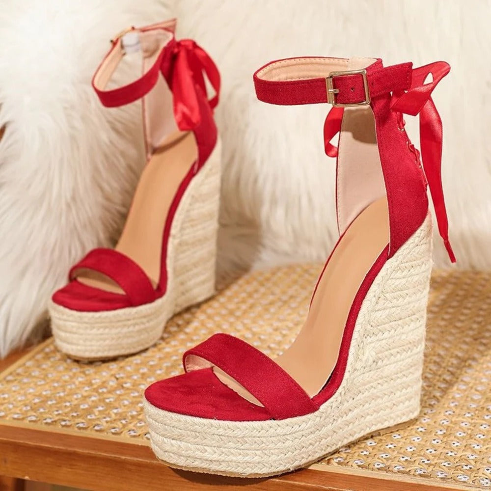 Espadrille rouge femme