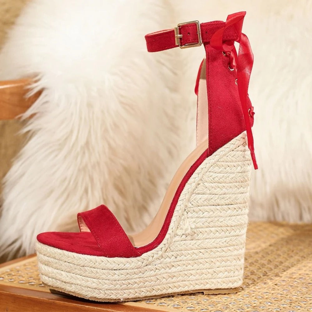 Espadrille rouge femme