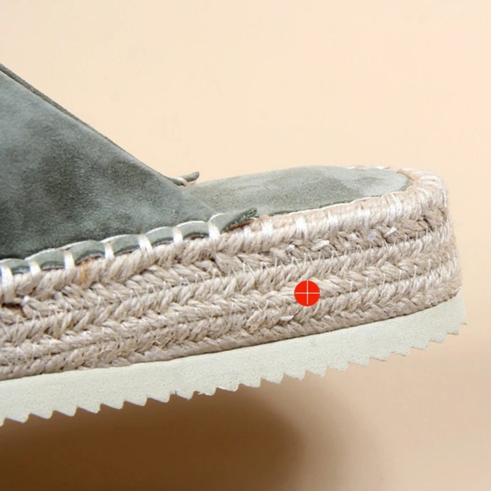 Espadrille verte femme
