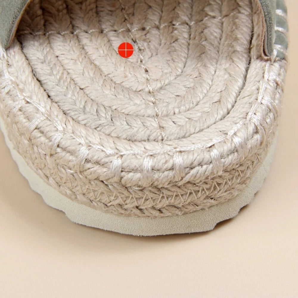 Espadrille verte femme