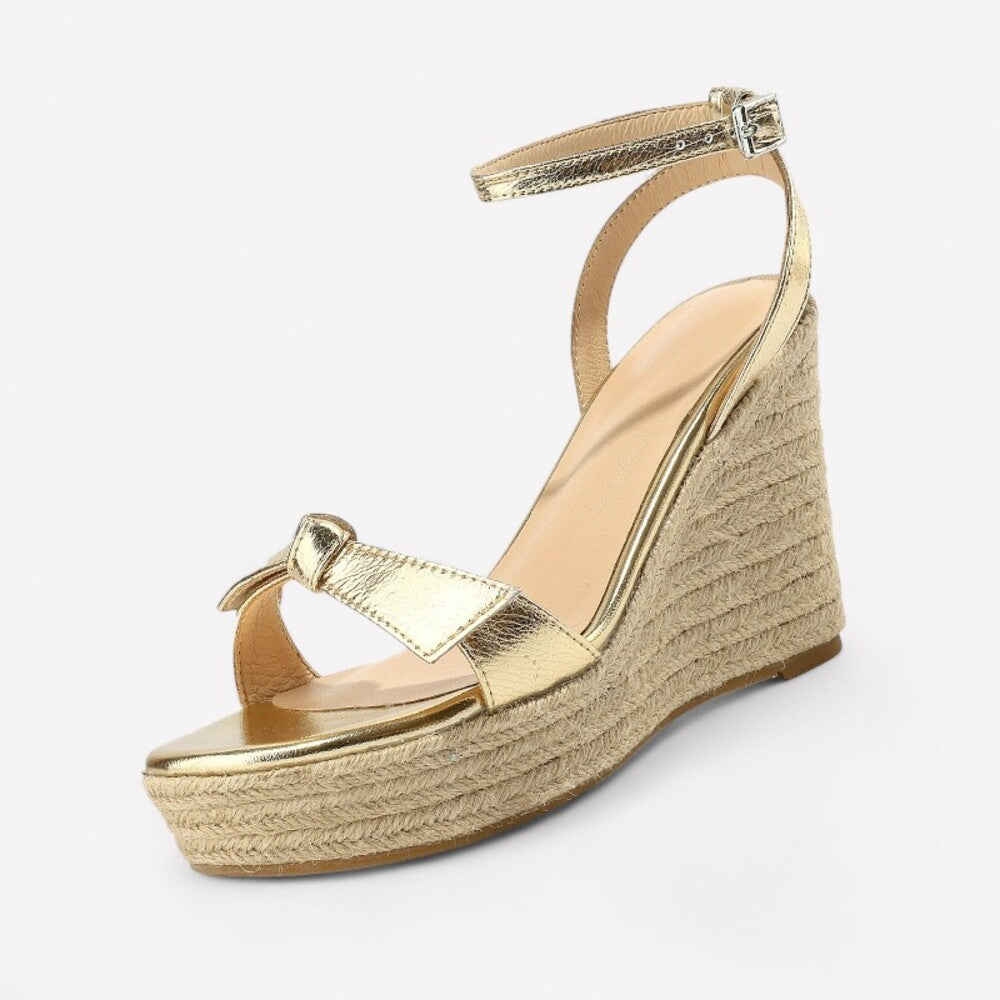 Espadrille femme doré