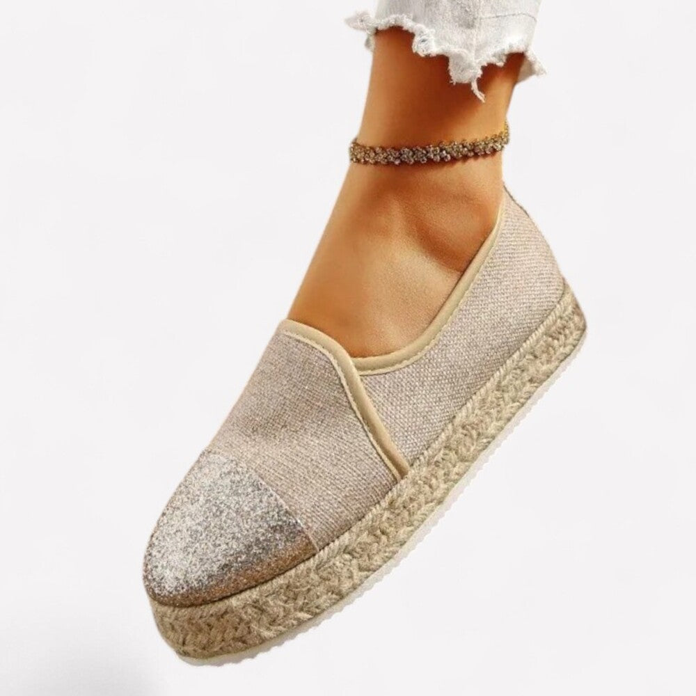Espadrille femme paillette
