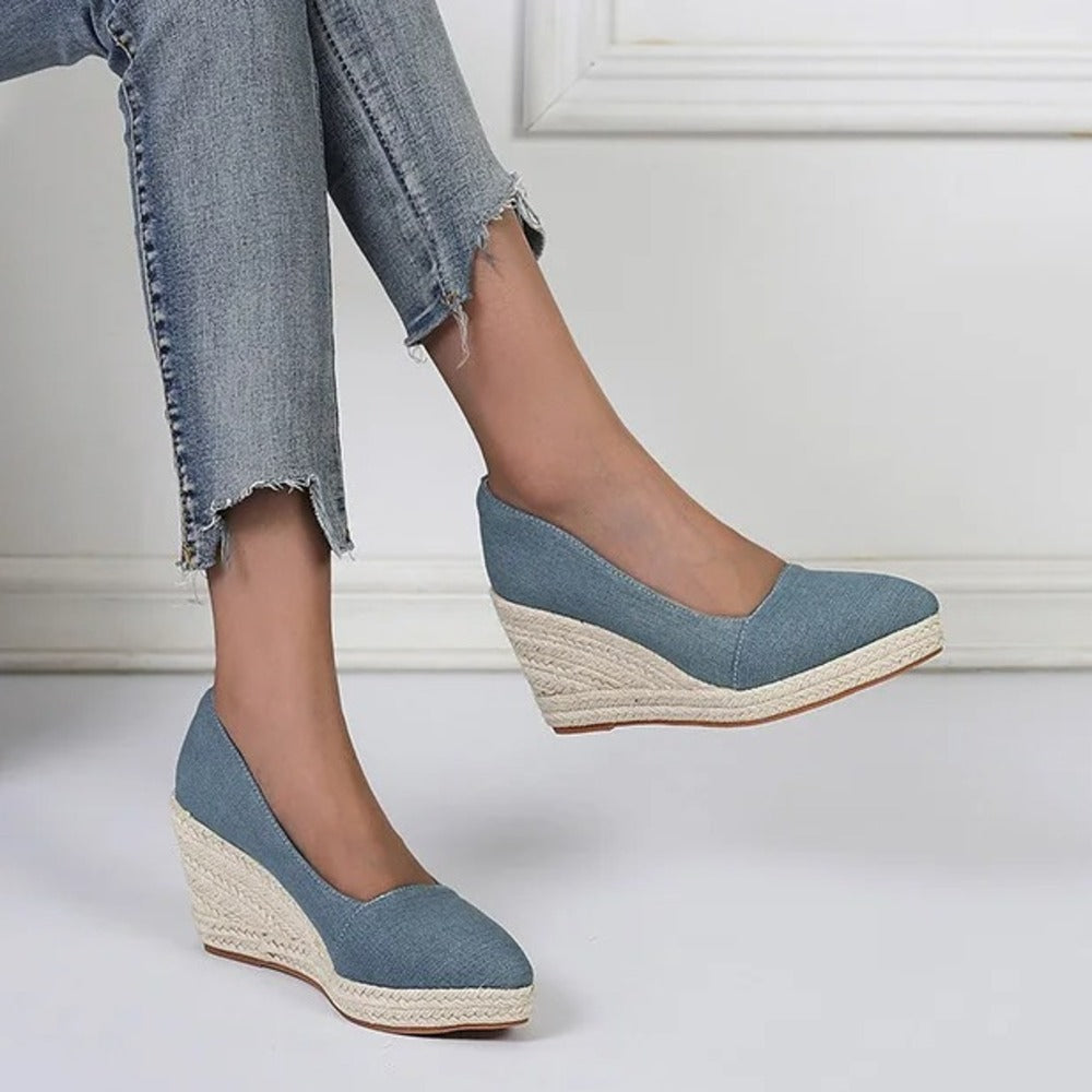 Espadrilles bleu marine femme