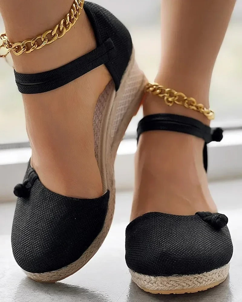 Espadrilles compensées femme