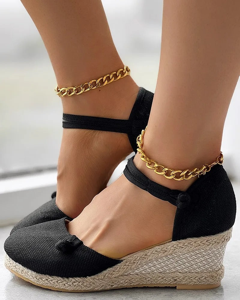 Espadrilles compensées femme