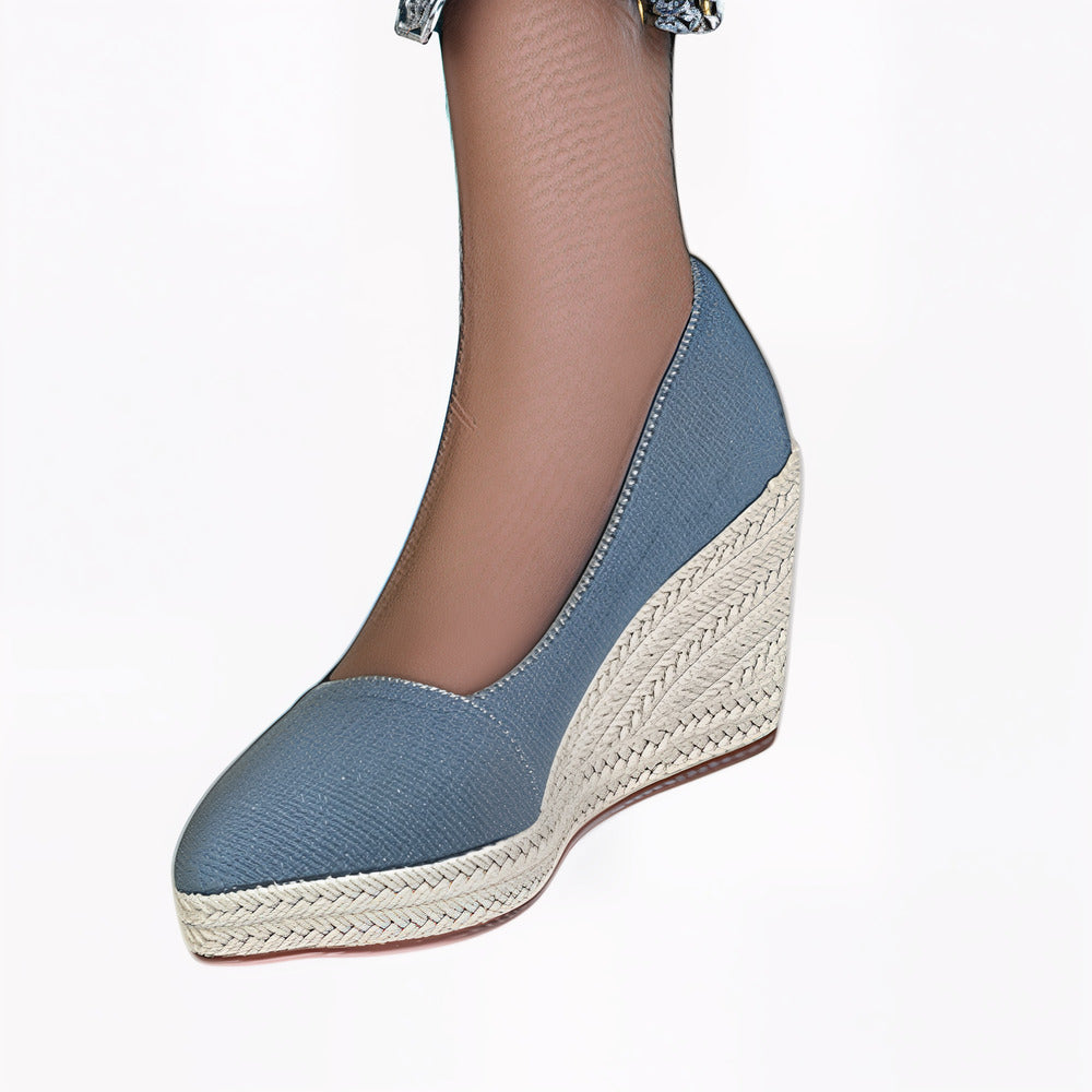 Espadrilles bleu marine femme