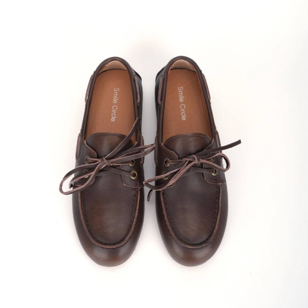 Mocassin à lacets femme