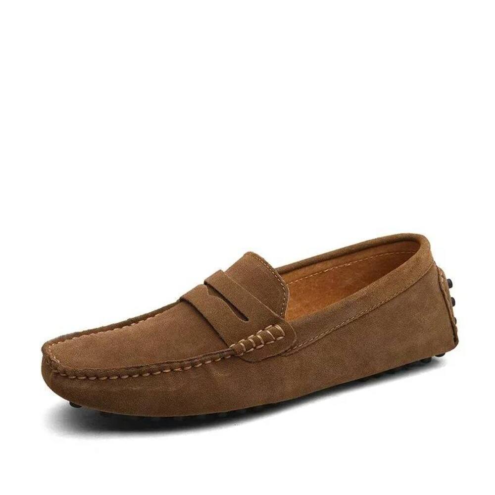 Mocassin bleu marine homme