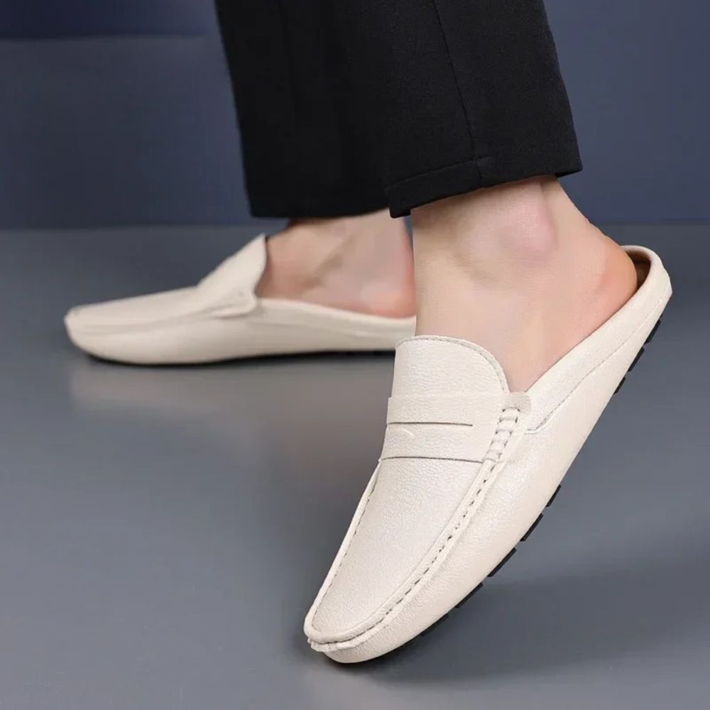 Mocassin homme blanc