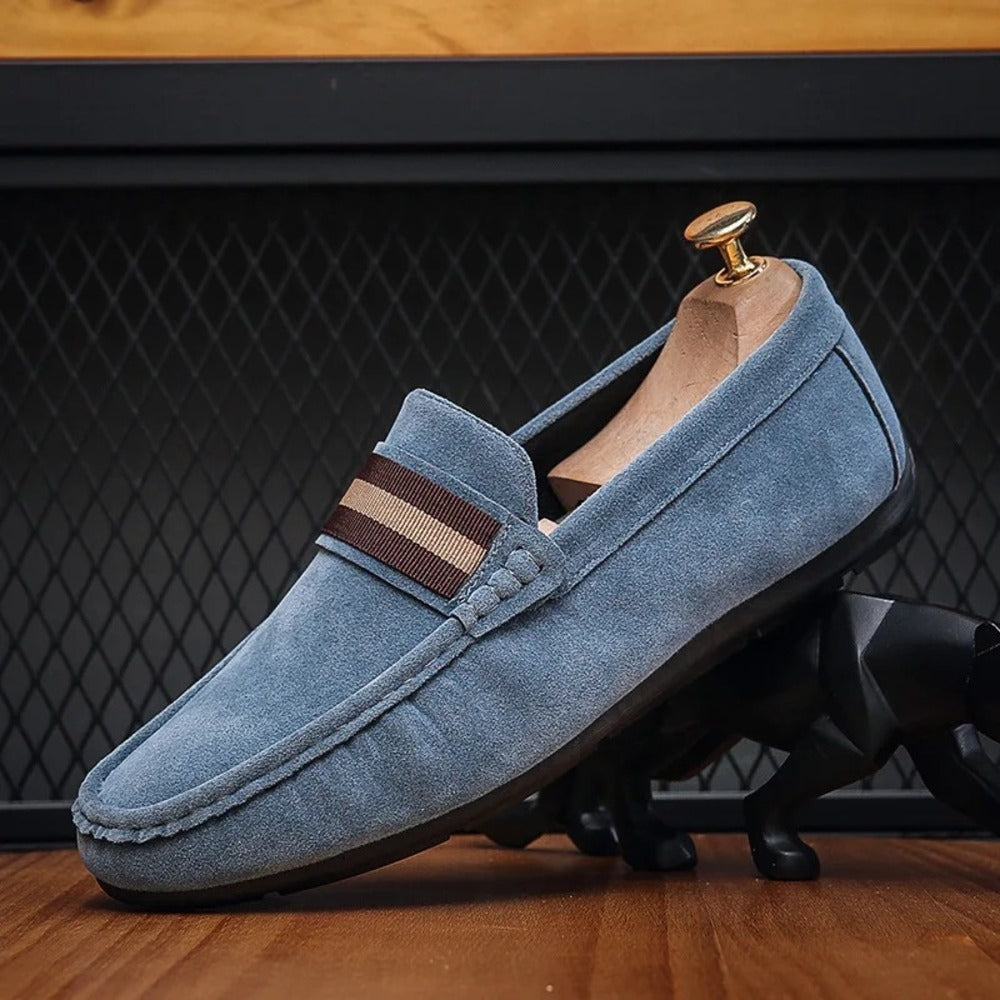 Mocassin homme gris