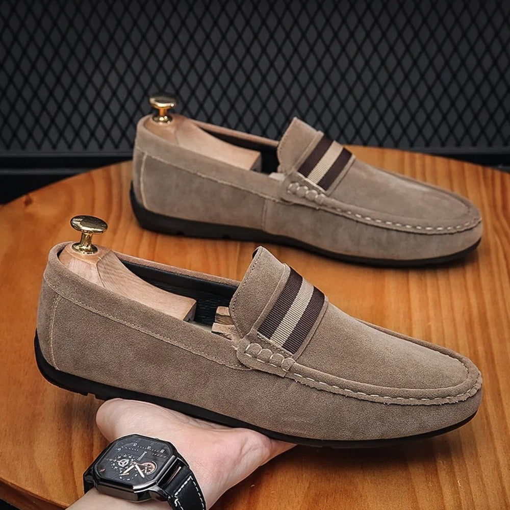 Mocassin homme gris