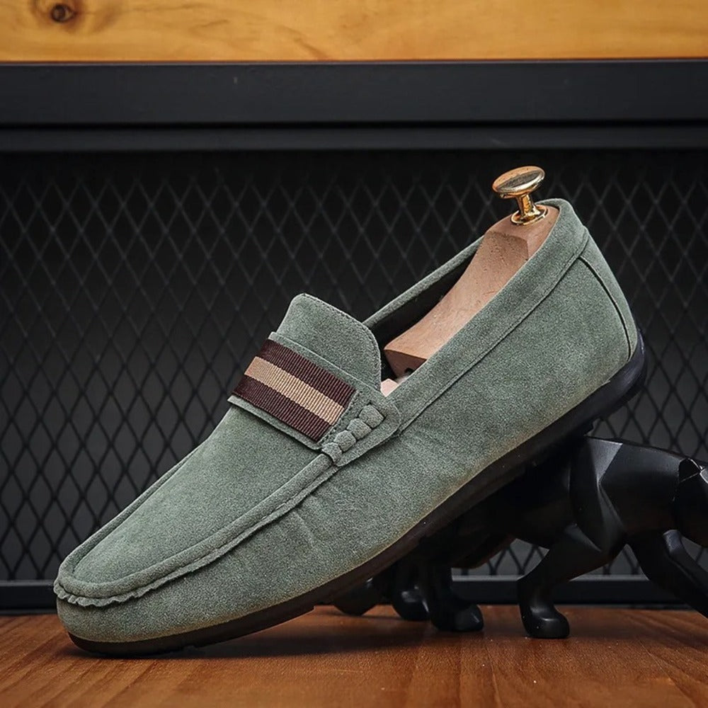 Mocassin homme gris