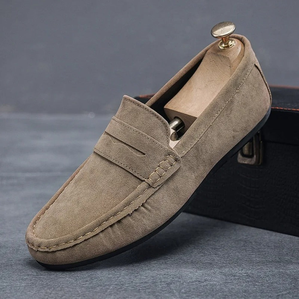 Mocassin homme gris