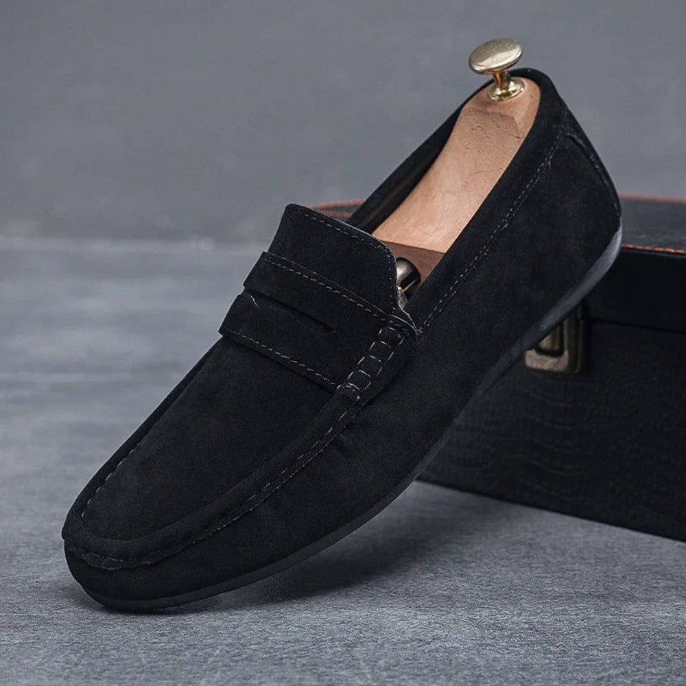 Mocassin homme gris