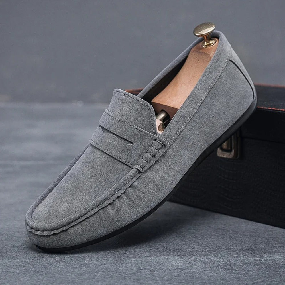 Mocassin homme gris