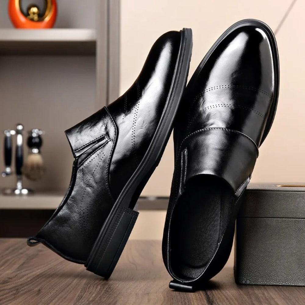 Mocassins hommes en cuir