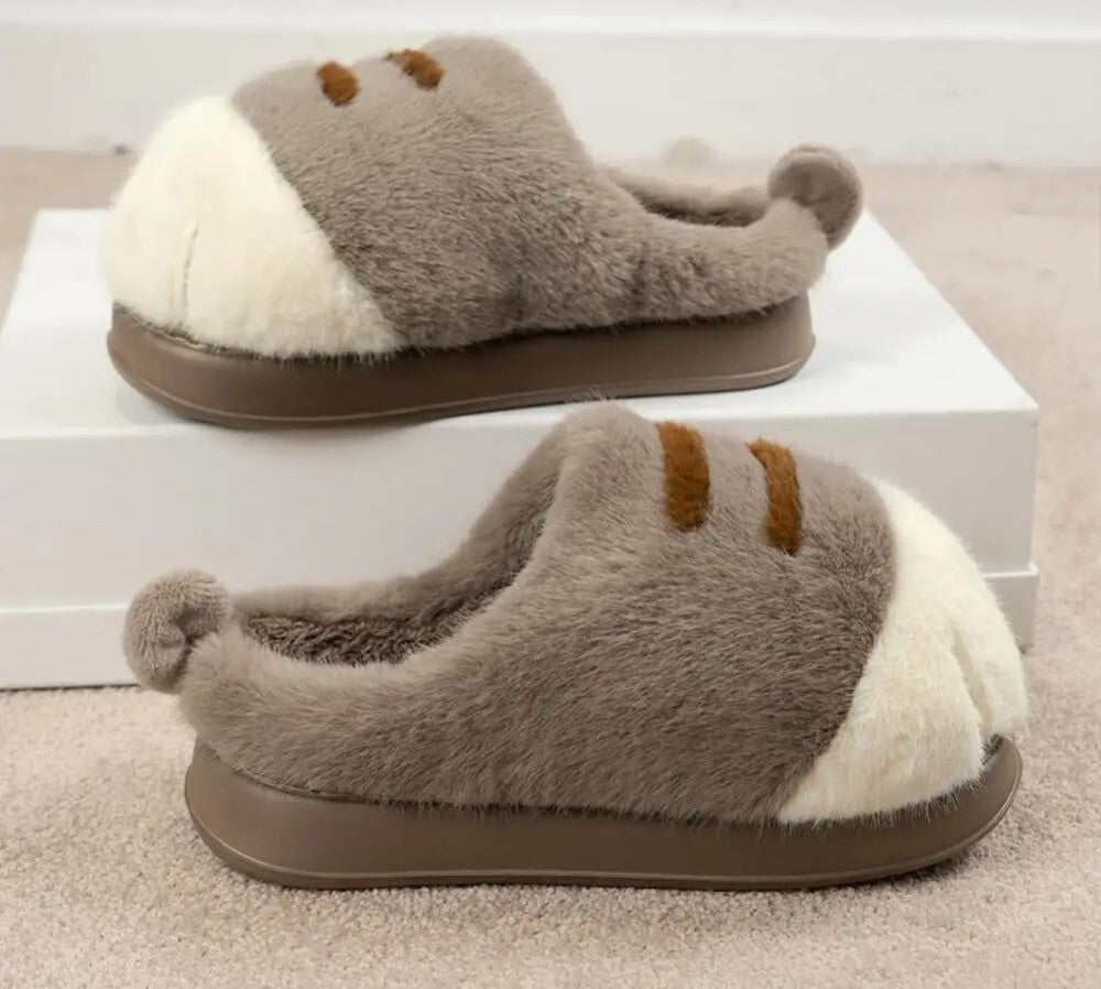 Pantoufle chat femme