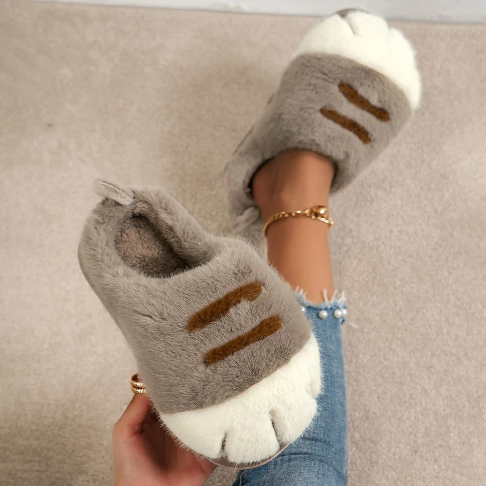 Pantoufle chat femme