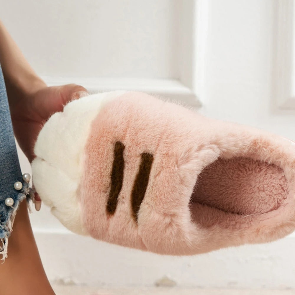 Pantoufle chat femme