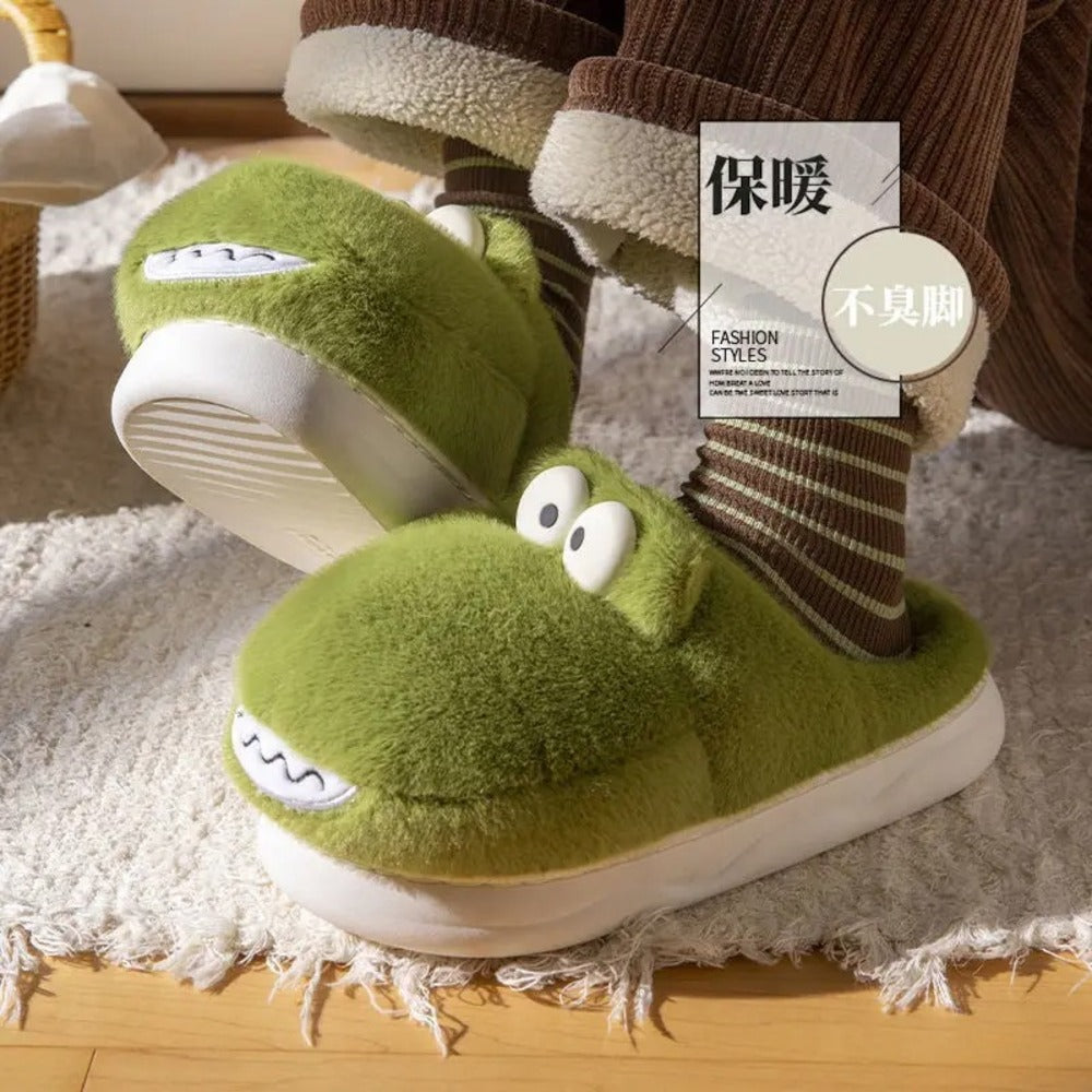 Pantoufle dinosaure