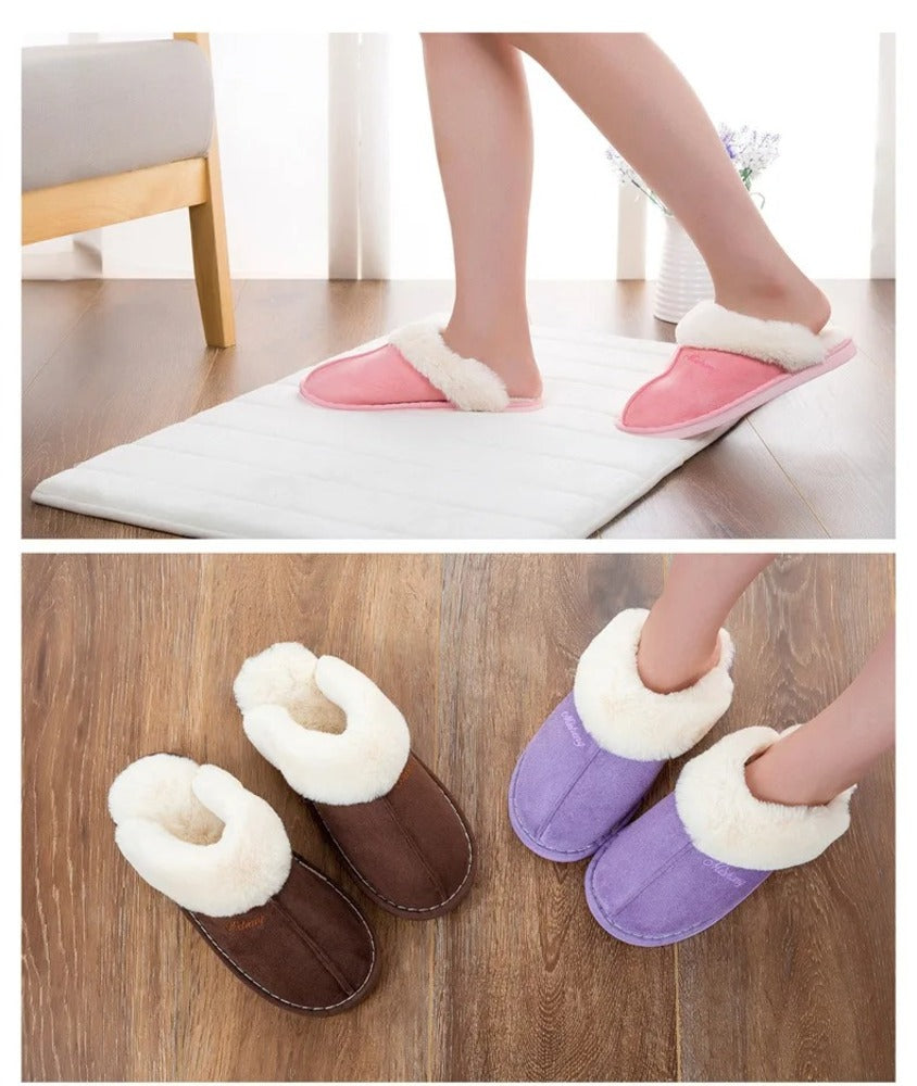 Pantoufle en imitation de mouton