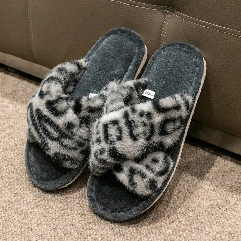Pantoufles leopard