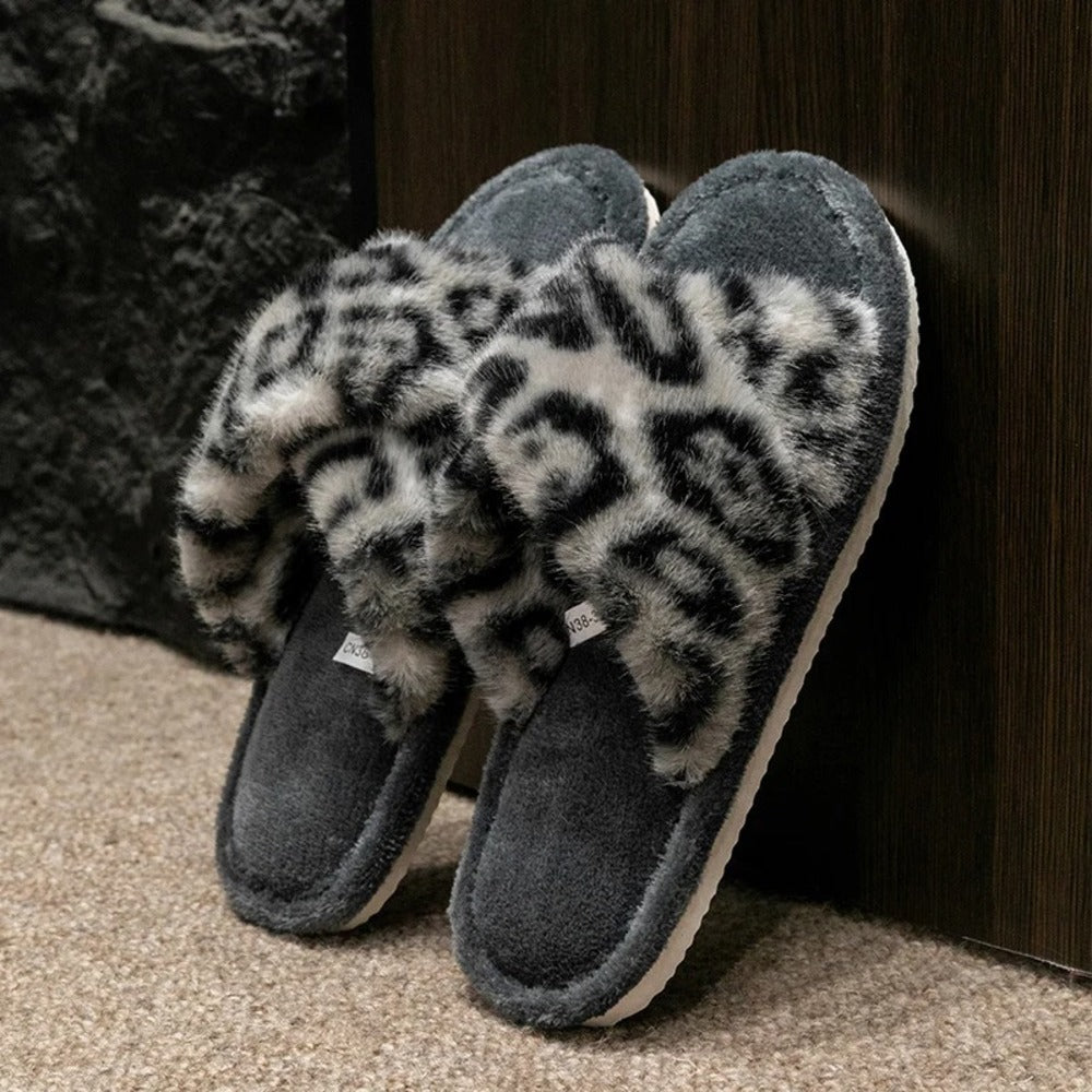Pantoufles leopard