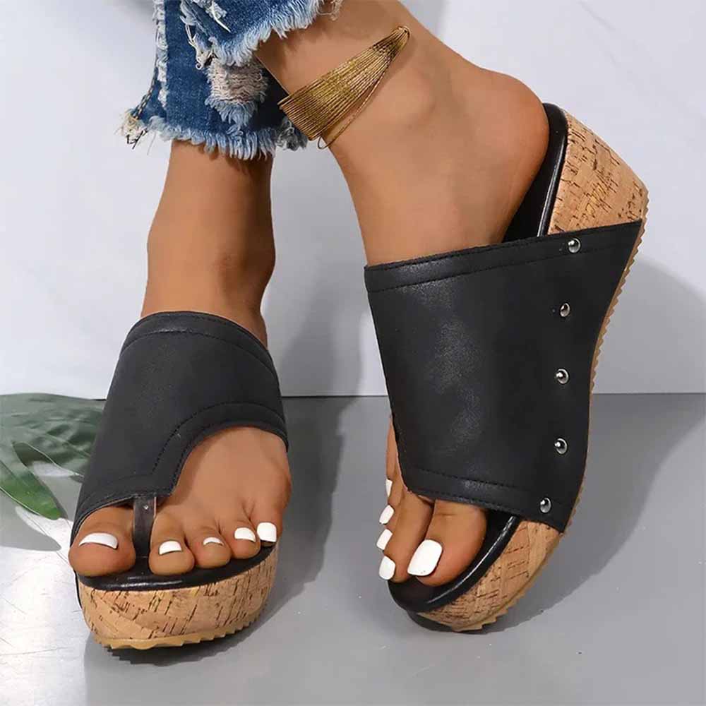 Sandale marron cuir femme
