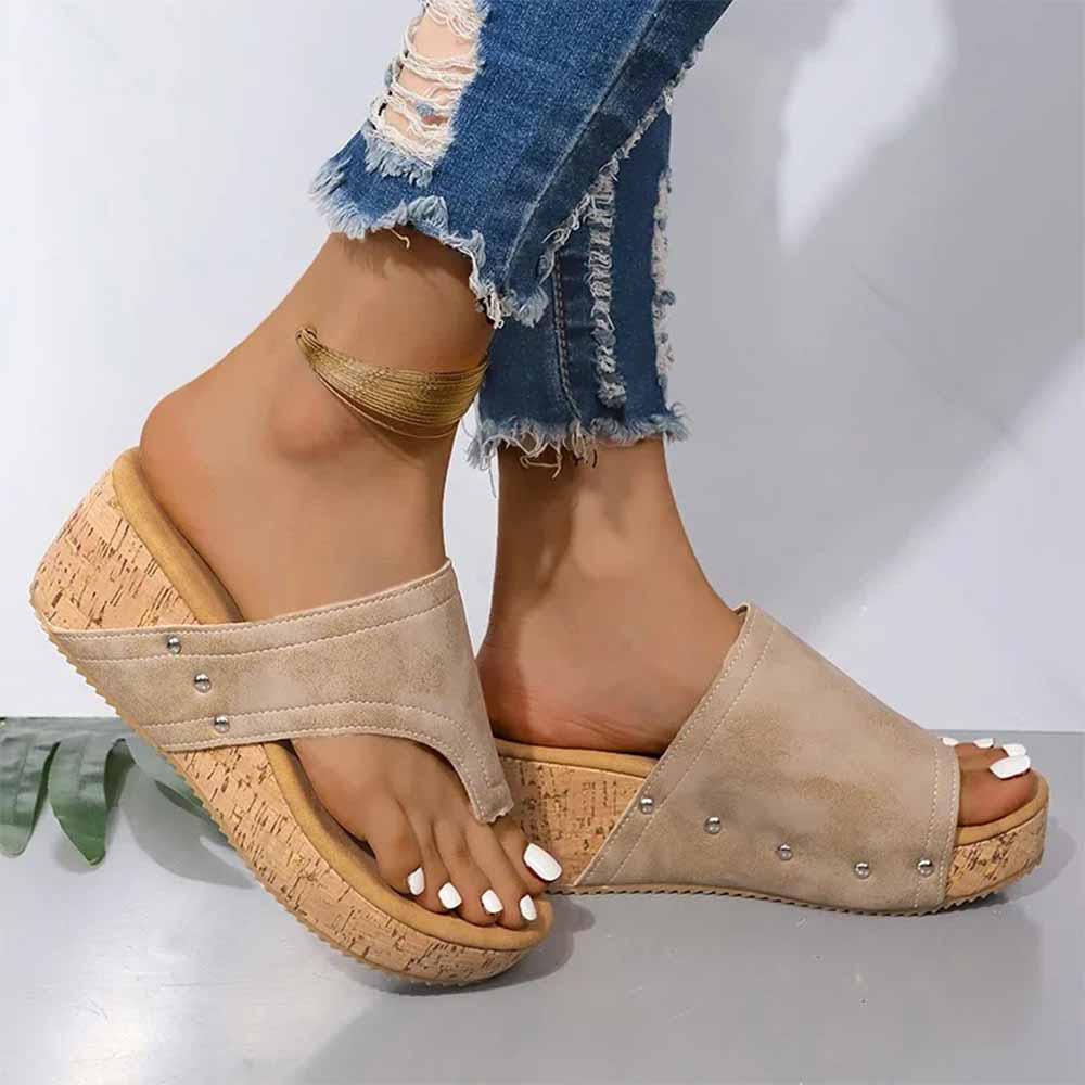 Sandale marron cuir femme