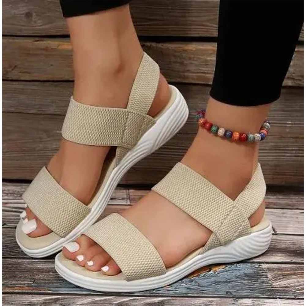 Sandales orthopediques en tissu pour femmes