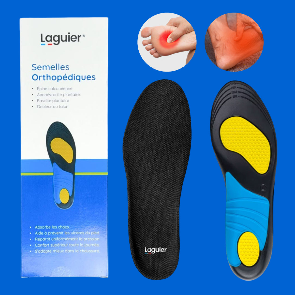 Semelles orthopédiques Fasciite Plantaire